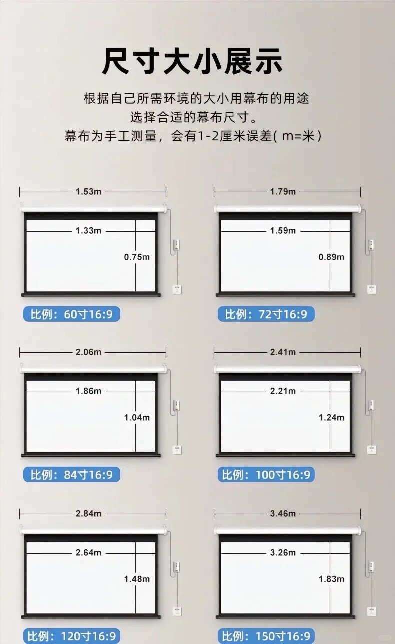 投影幕布尺寸怎么选❓三张图帮你搞定‼️_2_英微家庭影院_来自小红书网页版.jpg.jpg