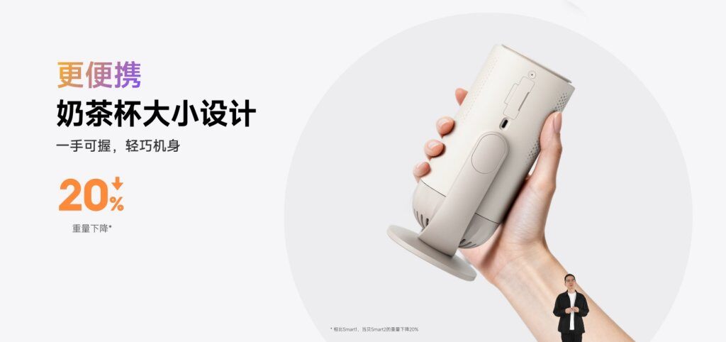 当贝Smart 2轻巧发布：灵动随心，把影影院视听带在身边