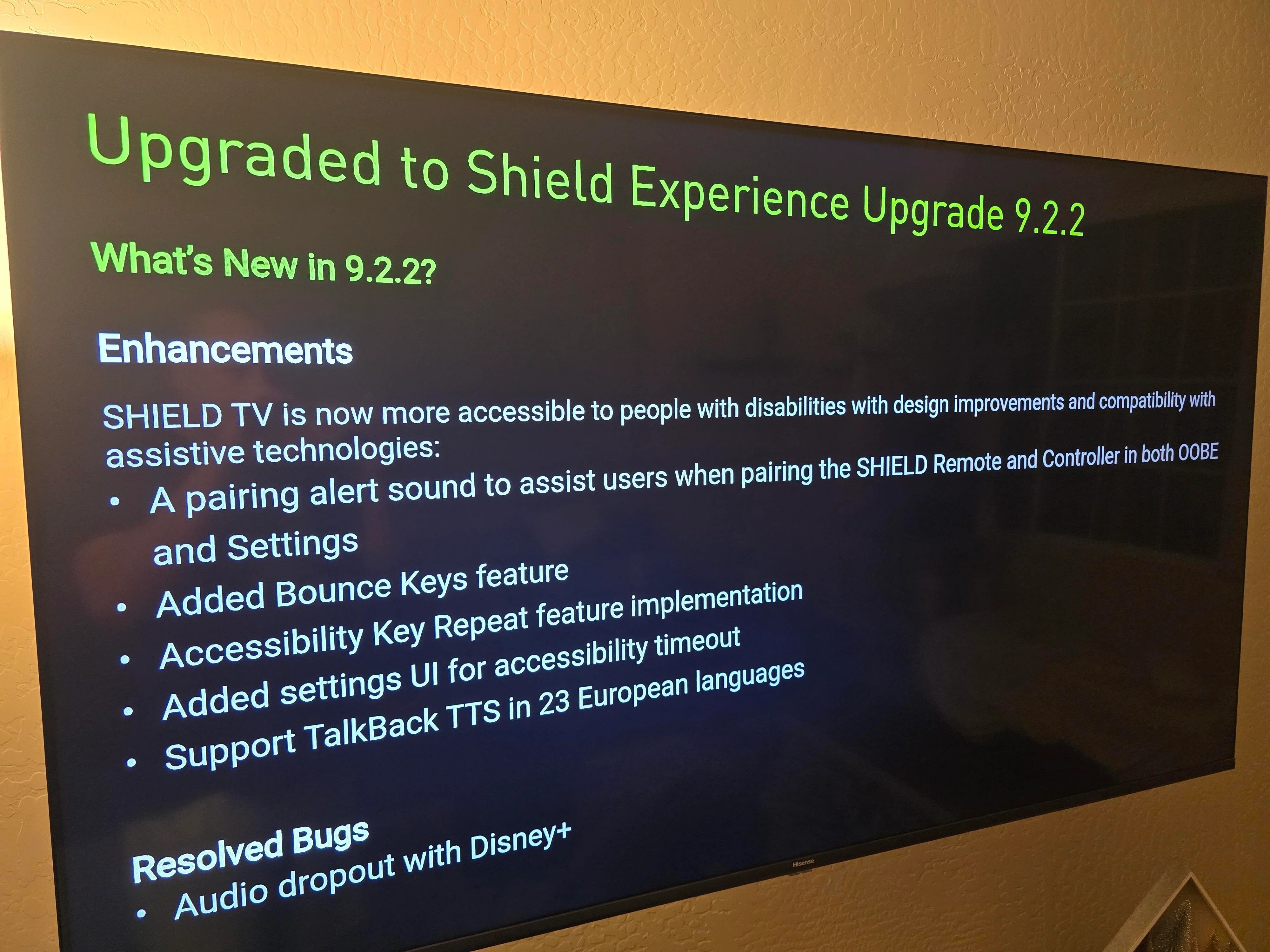 英伟达NVIDIA Shield TV推送Experience 9.2.2固件更新