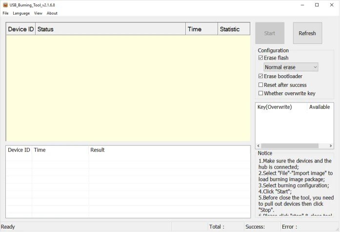教你如何使用Amlogic晶晨工具线刷附晶晨烧录工具下载