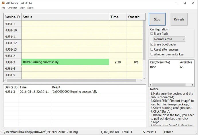教你如何使用Amlogic晶晨工具线刷附晶晨烧录工具下载