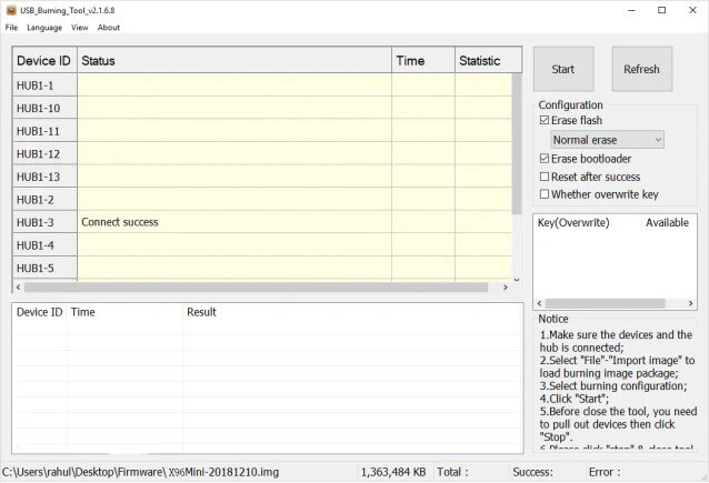 教你如何使用Amlogic晶晨工具线刷附晶晨烧录工具下载