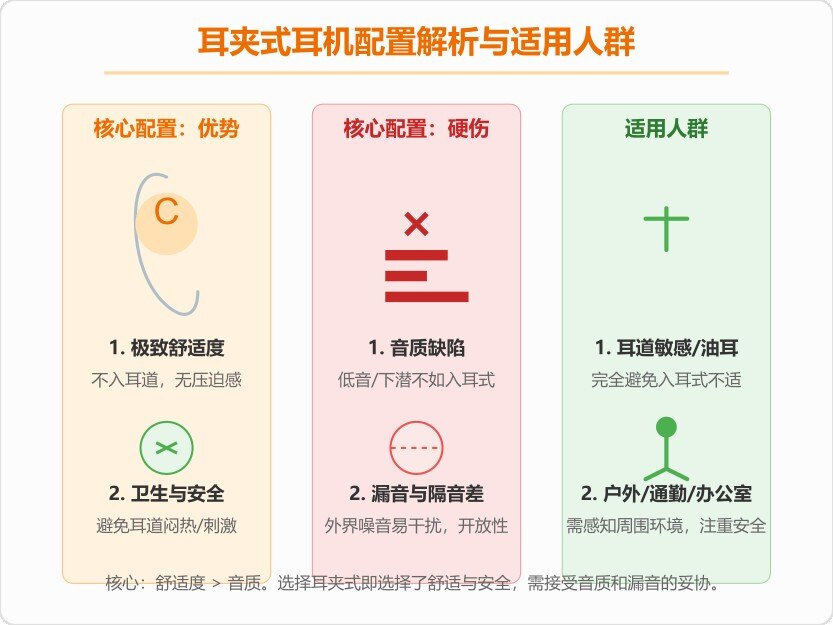耳夹式耳机漏音严重吗？耳夹式耳机优缺点及配置选购指南
