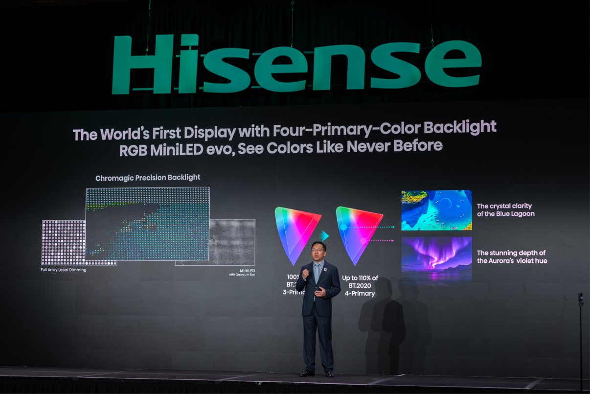 海信CES 2026发布全新RGB-Mini LED技术！首创玲珑4芯真彩背光