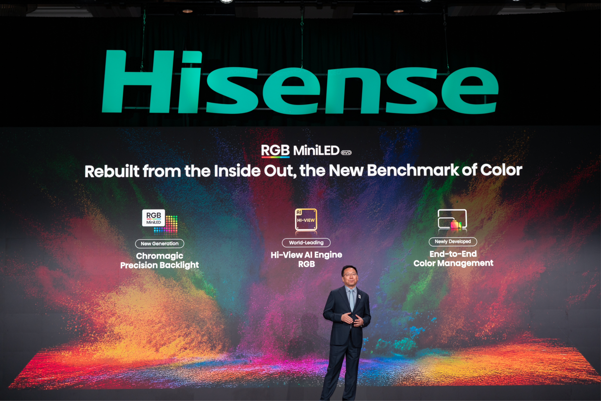 海信CES 2026发布全新RGB-Mini LED技术！首创玲珑4芯真彩背光