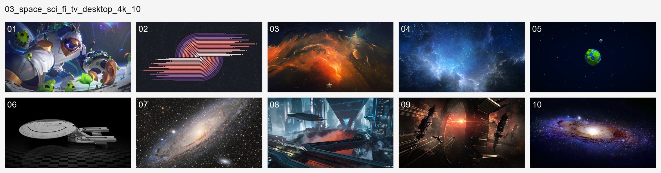 科幻风4K电视壁纸分享，宇宙星空当贝桌面壁纸合集