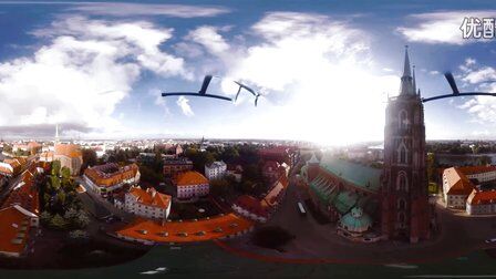 VR全景视频：波兰弗罗茨瓦夫大教堂岛